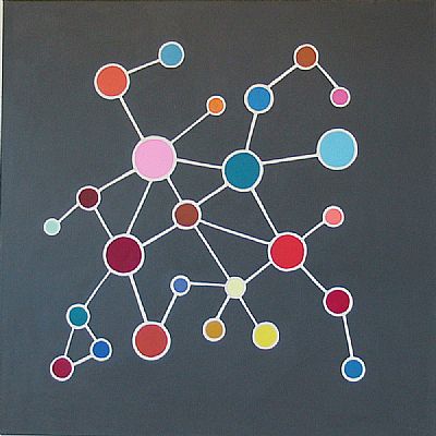 100 x 100 cm. Akryl p lerret