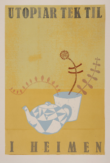 Utopiar tek til i heimen, 60 x 90 cm tresnitt, Annette Kierulf ,08